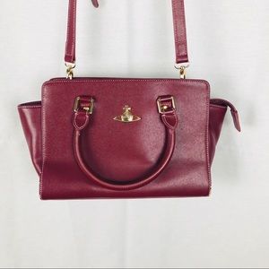 Vivienne Westwood Burgundy Purse Shoulder Bag